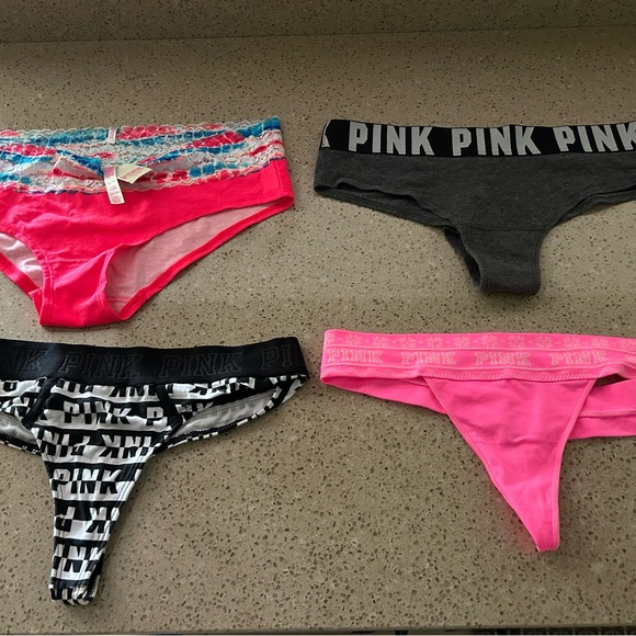 PINK Victoria's Secret Other - Pink Logo thongs and Cheekie Lot New with tags